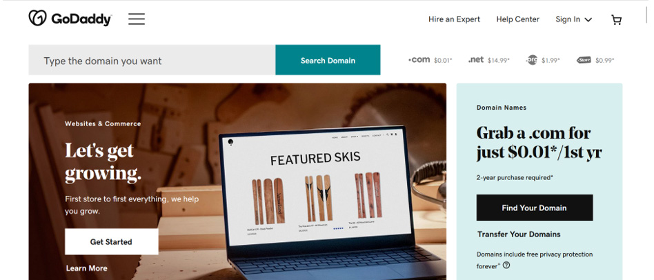 How to buy a domain name at GoDaddy.com