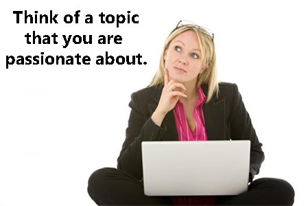Think of a website topic that you are passionate about.