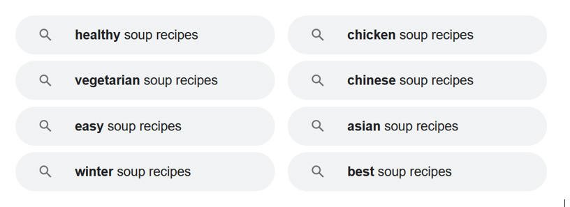 Other topic ideas from Google