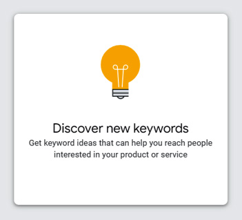 Discover new keywords